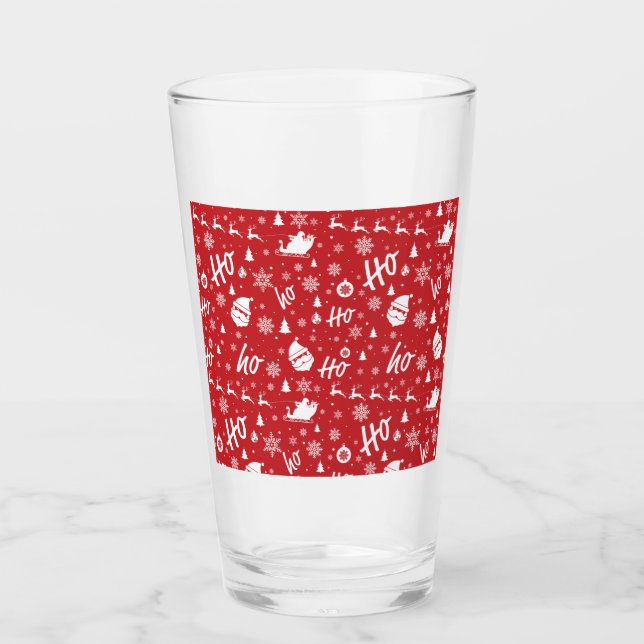 Verre Motif de Noël (Devant)
