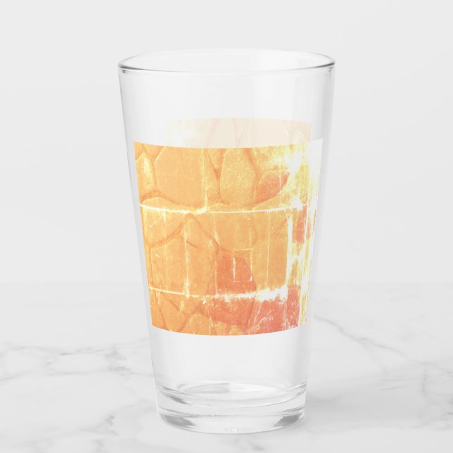 Verre motif en brique abstraite et en pierre (Devant)