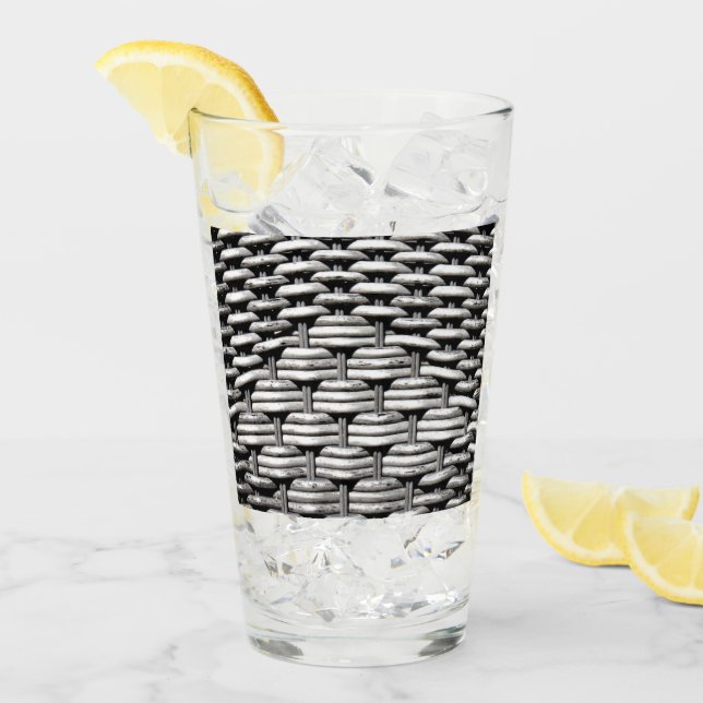 Verre Motif gris Abstrait et élégant (Devant glace)