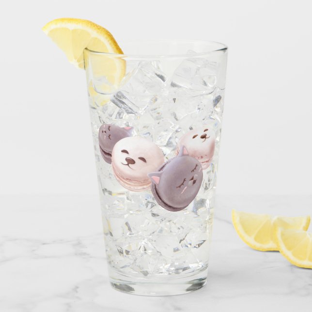 Verre Motif Macaron (Devant glace)