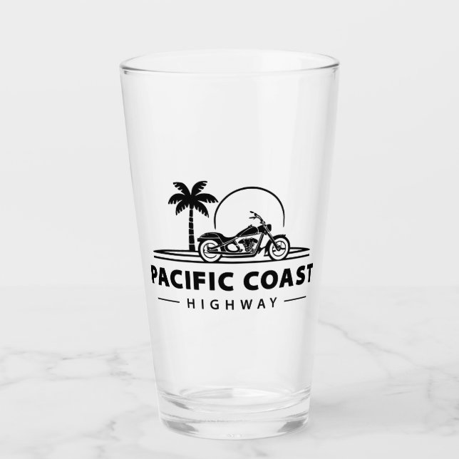 Verre Moto de la route côtière du Pacifique (Devant)