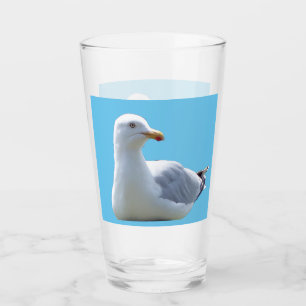 Verre Mouette Côtière Décontractée Allongée Art Animalie