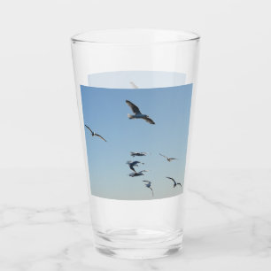 Verre Mouette Oiseau de Rivage Personnalisable Vol Océan