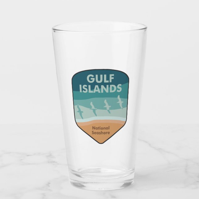 Verre Mouettes marines nationales des îles Gulf (Devant)