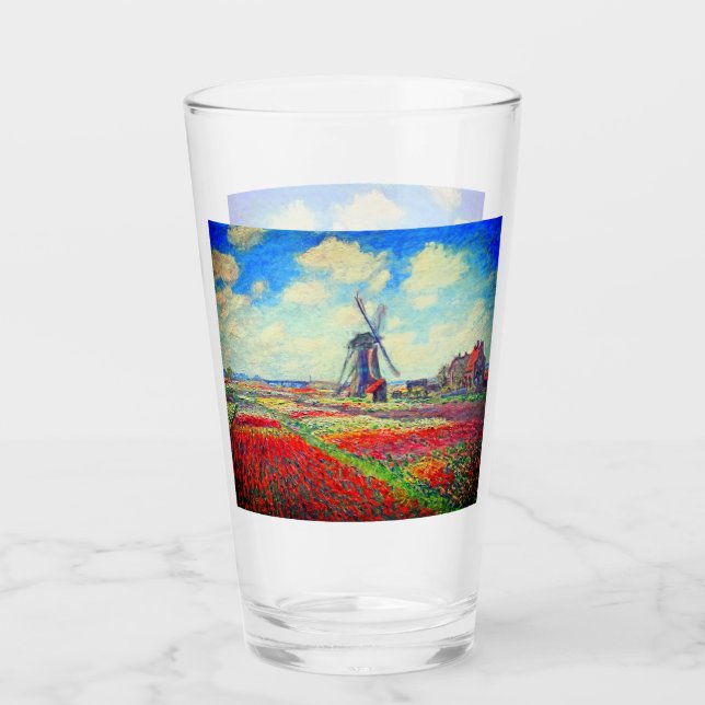Verre Moulin à vin Monet Tulips (Devant)