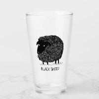Moutons noirs de bande dessinée mignonne avec le