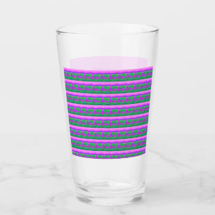 Verre Mt. Coucher de soleil rose vert pourpre