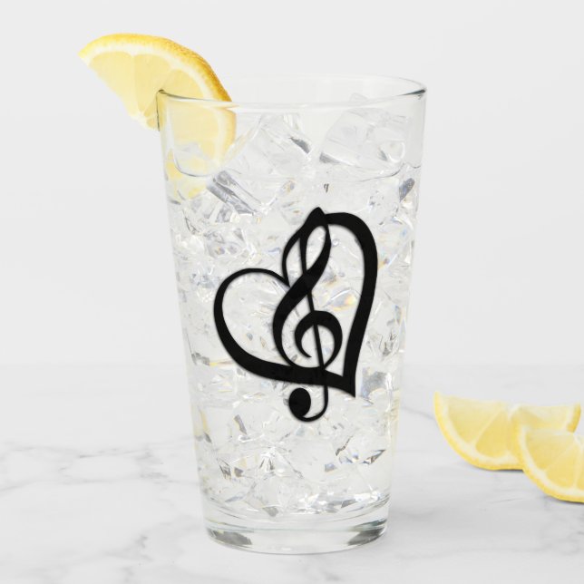 Verre Music G Heart (Devant glace)