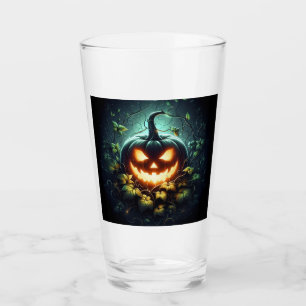 Verre Nature effrayante citrouille de Halloween lumineus