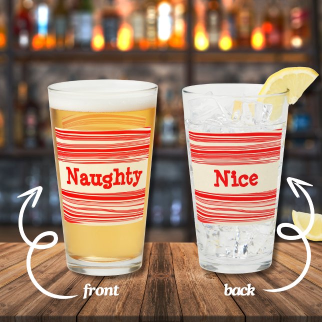 Verre Naughty Red Pepperment Candy Marbled Stripes (Créateur téléchargé)