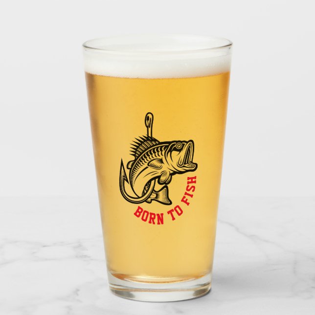 Verre Né au poisson (Devant (rempli))