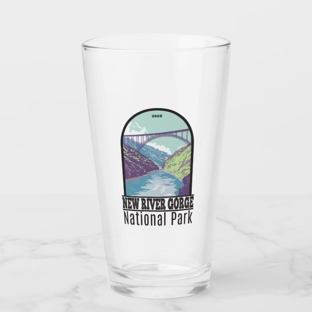 Verre New River Gorge National Park West Virginia Bridge (Devant)