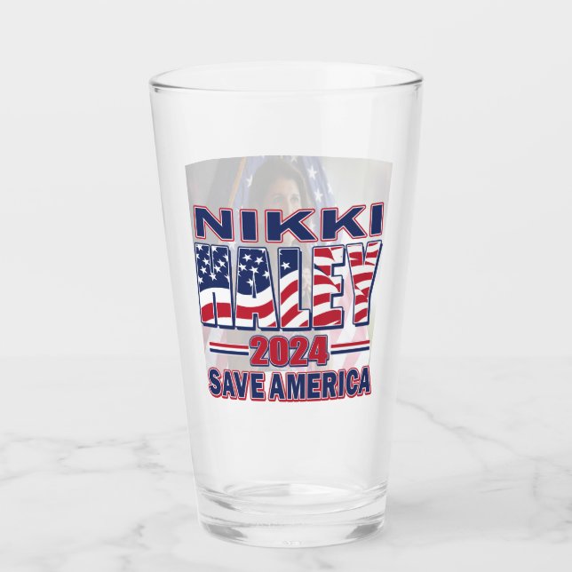 Verre Nikki Haley sauve l'Amérique (Devant)