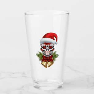 Verre Noël Père Noël Jour Du Crâne Sugar Morts