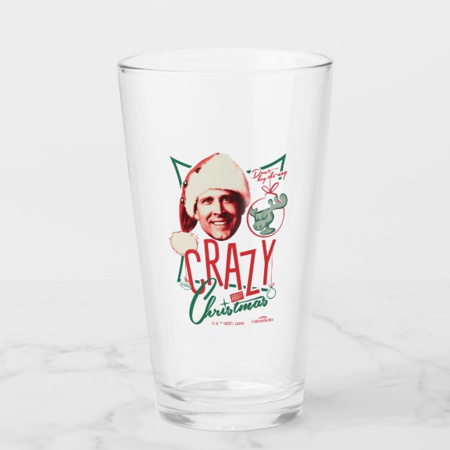 Verre Noël Vacances Fou À propos de Noël (Devant)