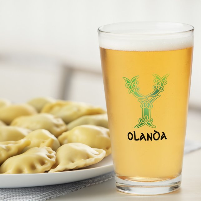 Verre Noeud celtique du 16e siècle Capitale décorative Y (Créateur téléchargé)