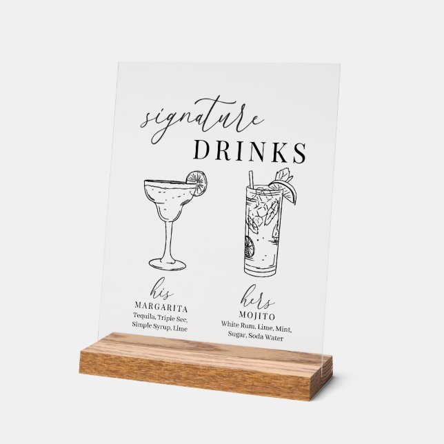 Verre noir & blanc élégant et moderne (Angle)