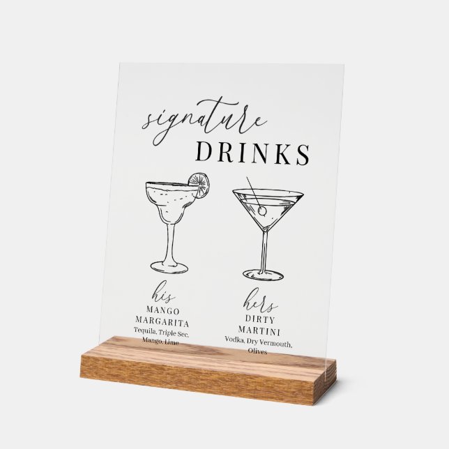 Verre noir & blanc élégant et moderne (Angle)