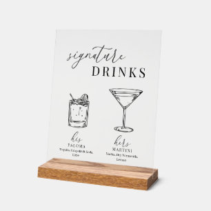 Verre noir & blanc élégant et moderne