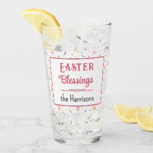 Verre Nom, Bénédiction de Pâques Printemps Motif pinte v