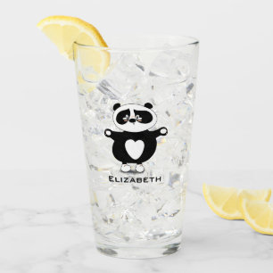 Verre Nom d'ajout de panda pour bébés mignons