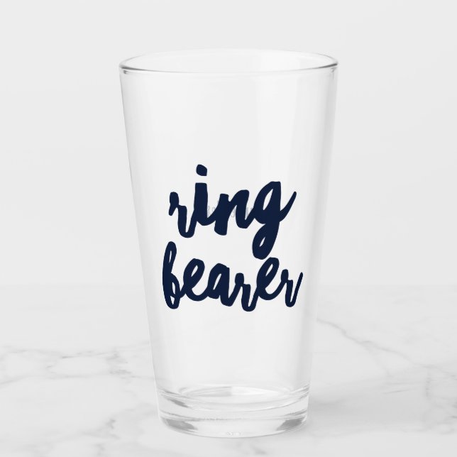 Verre Nom de coutume de cadeau de porteur d'alliances (Devant)