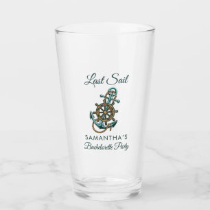 Verre Nom de dernière soirée de célibataire nautique d'a