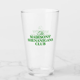 Verre Nom de famille St Patricks Shenanigan