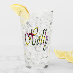 Verre Nom de Holly Coloré,