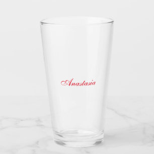 Verre Nom d'écriture professionnelle classique personnal