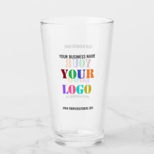Verre Nom du logo de l'entreprise personnalisée Site Web
