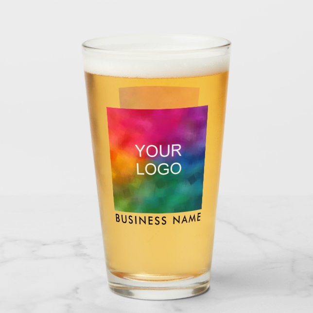 Verre Nom du logo de l'entreprise Texte Modèle personnal (Devant (rempli))