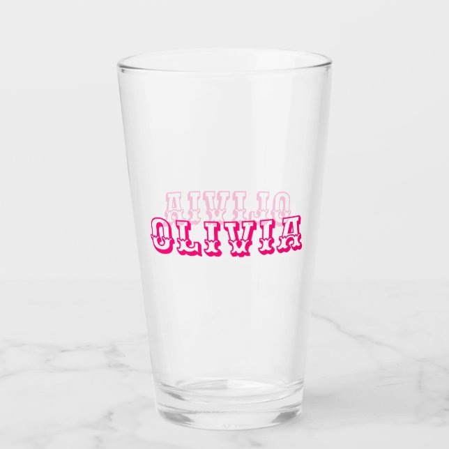 Verre Nom personnalisé (Devant)