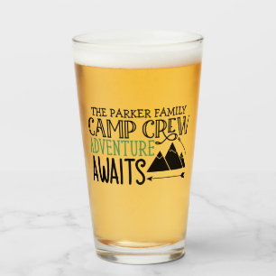 Verre NOM personnalisé Cabine Camping Aventure