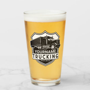 Verre NOM personnalisé Camions Big Rig Semi Trucker