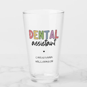 Verre Nom personnalisé Dental Assistant Cadeau