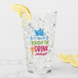 Verre Nom personnalisé, destination et année Boissons de