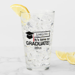 Verre Nom personnalisé et cadeau d'année d'études