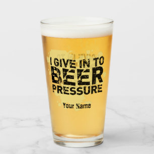 Verre Nom personnalisé Funny Modern Pint Beer