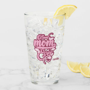 Verre Nom personnalisé "Meilleure maman jamais"