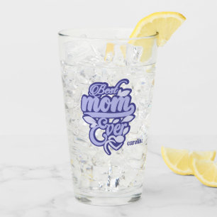 Verre Nom personnalisé "Meilleure maman jamais"