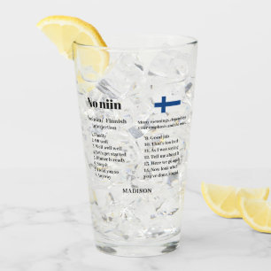 Verre Nom personnalisé "No niin" Finlandais définition