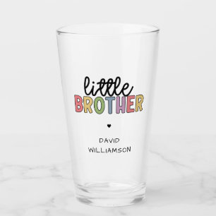 Verre Nom personnalisé Petit frère mignon personnalisé