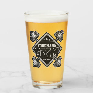 Verre Nom personnalisé Poids Accueil Crossfit Gym