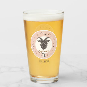 Verre Nom personnalisé SIGNE Zodiaque Capricorne