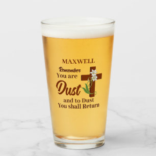 Verre Nom personnalisé Souviens-toi que tu es poussière