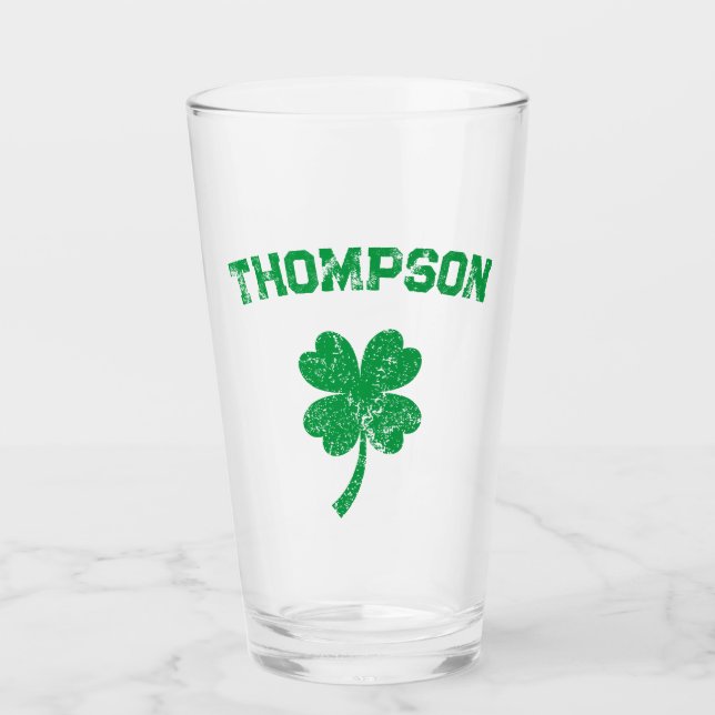 Verre Nom personnalisé St Patrick's Day Party (Devant)