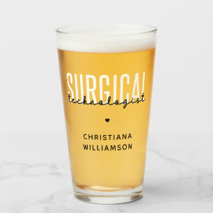 Verre Nom personnalisé Technologue chirurgical Med Surg