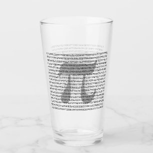 Verre Nombreux chiffres de Pi Mathematical Constante