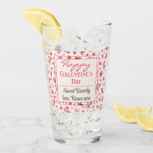 Verre Noms personnalisés, Fille Galentine's Day Pint Gla